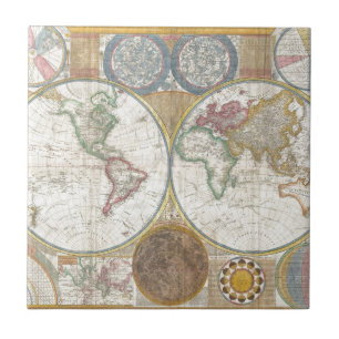 Carreau En Céramique Cadeaux de carte du monde