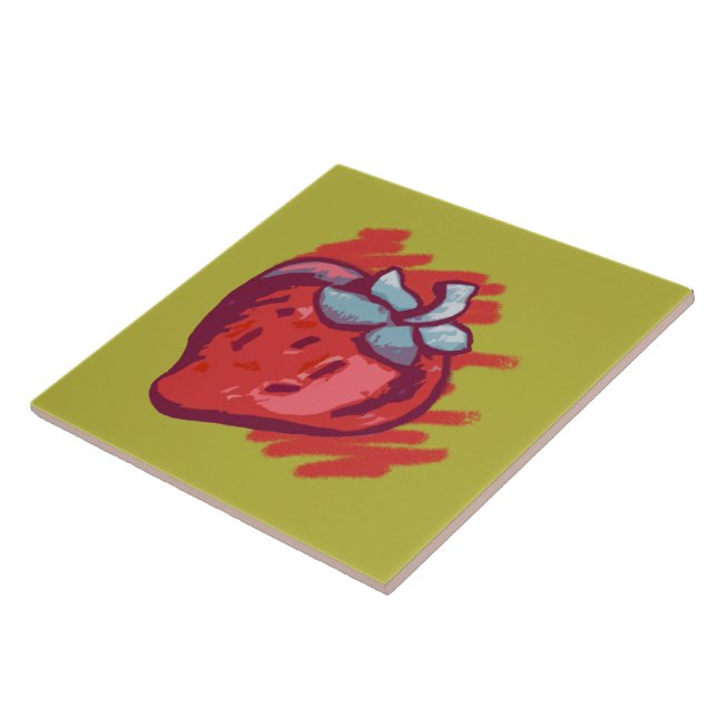 Carreau En Céramique Cadeaux fraises (Côté)