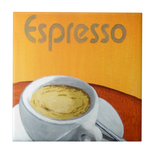 Carreau En Céramique Café Espresso vintage (Devant)
