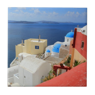 Carreau En Céramique Caldeira, Oia, Santorini, Grèce