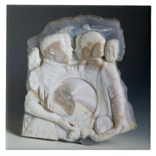 Carreau En Céramique Camée dépeignant Cosimo de Medici (1519-74) et
