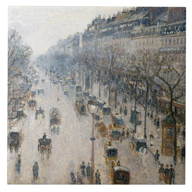 Carreau En Céramique Camille Pissarro - Boulevard Montmartre (Devant)
