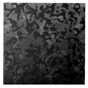 Carreau En Céramique Camouflage moderne Camo-noir et gris foncé