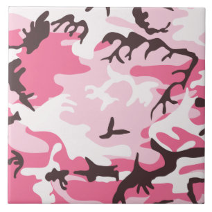 Carreau En Céramique Camouflage rose