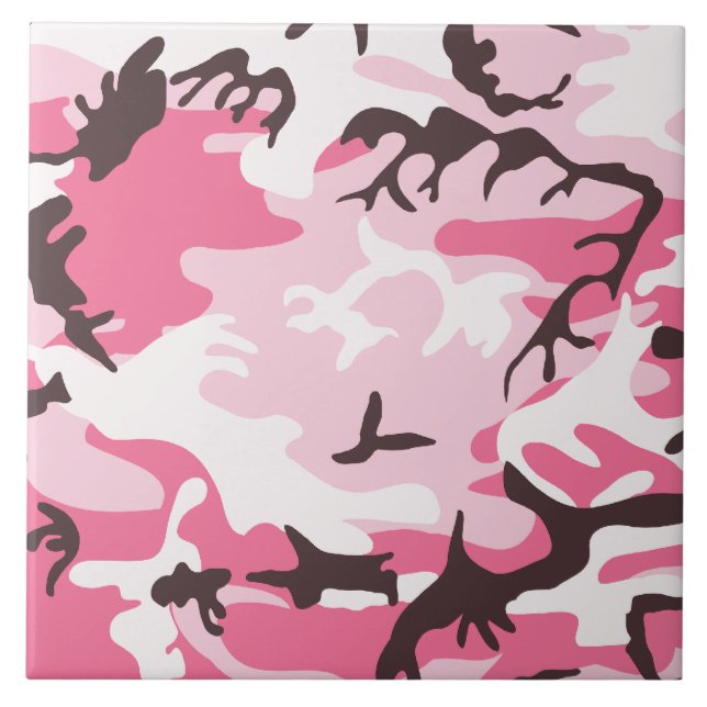 Carreau En Céramique Camouflage rose (Devant)