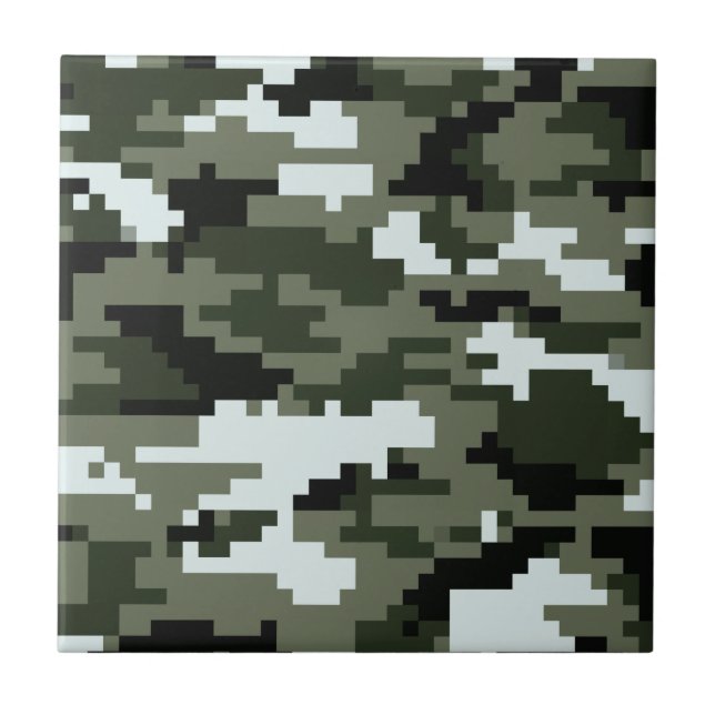Carreau En Céramique Camouflage urbain/Camo de 8 de bit Digitals de (Devant)