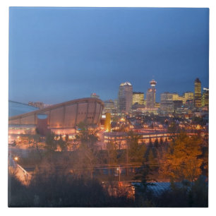 Carreau En Céramique Canada, Alberta, Calgary : City Skyline à partir d