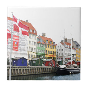 Carreau En Céramique Canal de Nyhavn à Copenhague, Danmark