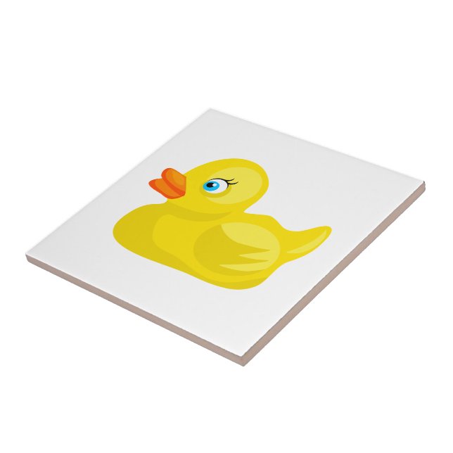 Carreau En Céramique Canard en caoutchouc jaune (Côté)