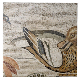 Carreau En Céramique Canard et oiseau, mosaïque du Nil, Chambre du