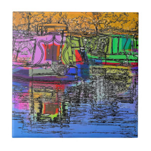 CARREAU EN CÉRAMIQUE CANAUX