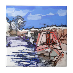 CARREAU EN CÉRAMIQUE CANAUX