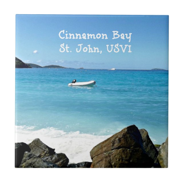 Carreau En Céramique Cannamon Bay, St. John USVI (Devant)