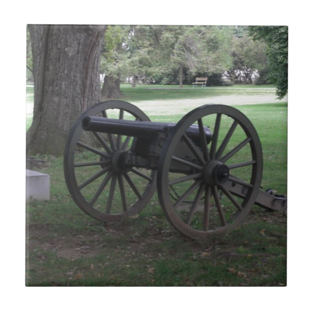 Carreau En Céramique Canon de guerre civile à Gettysburg (Devant)