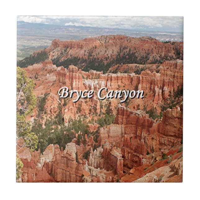 Carreau En Céramique Canyon de Bryce, Utah 20 (légende) (Devant)