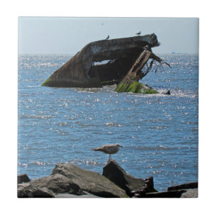 Carreau En Céramique Cape May Shipwreck