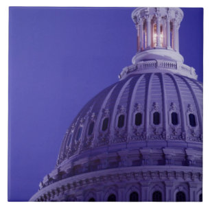 Carreau En Céramique Capitol des États-Unis au crépuscule avec la