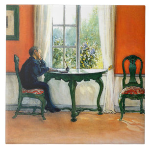 Carreau En Céramique Carl Larsson - Lecture obligatoire