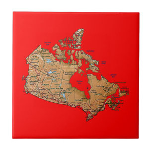 Carreau En Céramique Carnet de cartes Canada