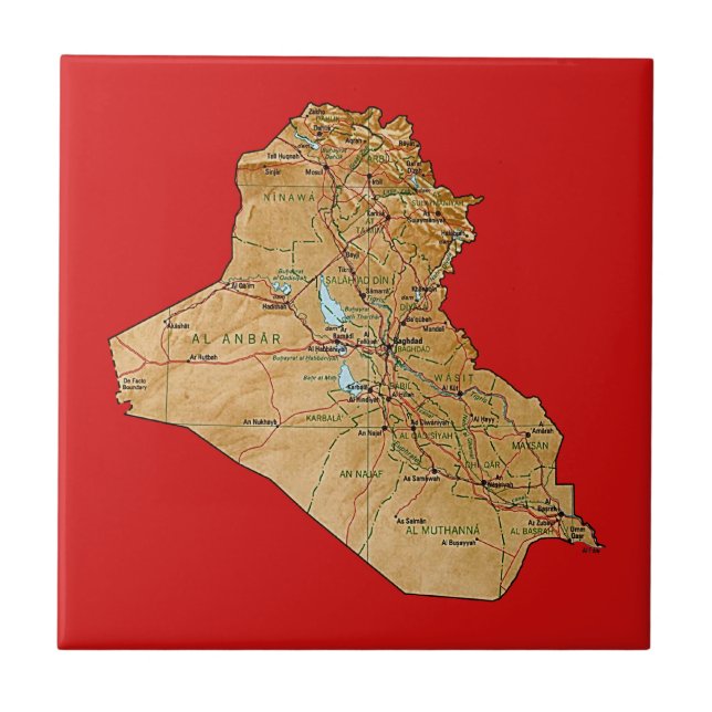 Carreau En Céramique Carnet de cartes Iraq (Devant)