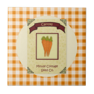 Carreau En Céramique Carotte Graines Carottes