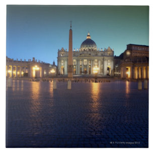 Carreau En Céramique Carré de St Peters, Rome, Italie