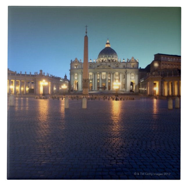 Carreau En Céramique Carré de St Peters, Rome, Italie (Devant)