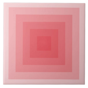 Carreau En Céramique Carré rouge géométrique