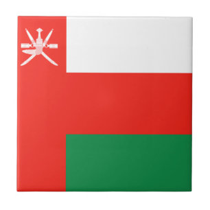 Carreau En Céramique Carreau céramique du drapeau d'Oman