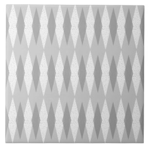 Carreau En Céramique Carreau de céramique à motifs de losanges gris