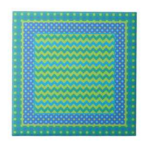 Carreau En Céramique Carreau de céramique : Chevrons et pois de Mix'ne