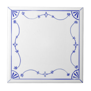 Carreau En Céramique Carreau de céramique de conception de Delft Blau