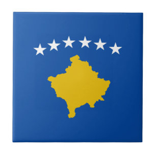 Carreau En Céramique Carreau de céramique de drapeau de Kosovo