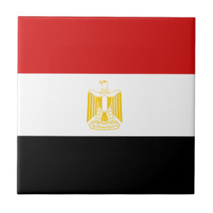 Carreau En Céramique Carreau de céramique de drapeau de l'Egypte