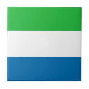 Carreau En Céramique Carreau de céramique de drapeau de Sierra Leone