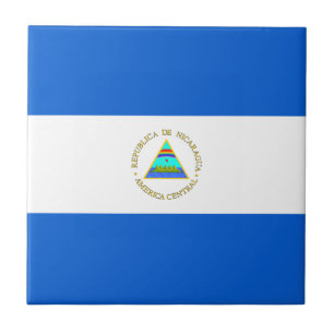 Carreau En Céramique Carreau de céramique de drapeau du Nicaragua