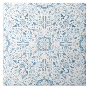 Carreau En Céramique Carreau de céramique de motif bleu vintage