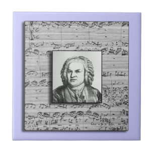 Carreau En Céramique Carreau de céramique de musique baroque de Bach