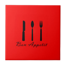 Carreau de céramique - fève Appetit