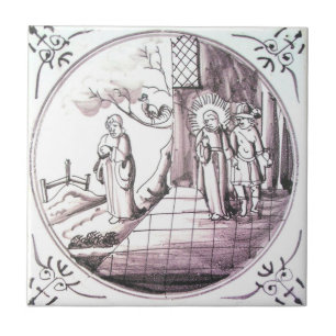 Carreau En Céramique Carreau de céramique rouge de manganèse biblique
