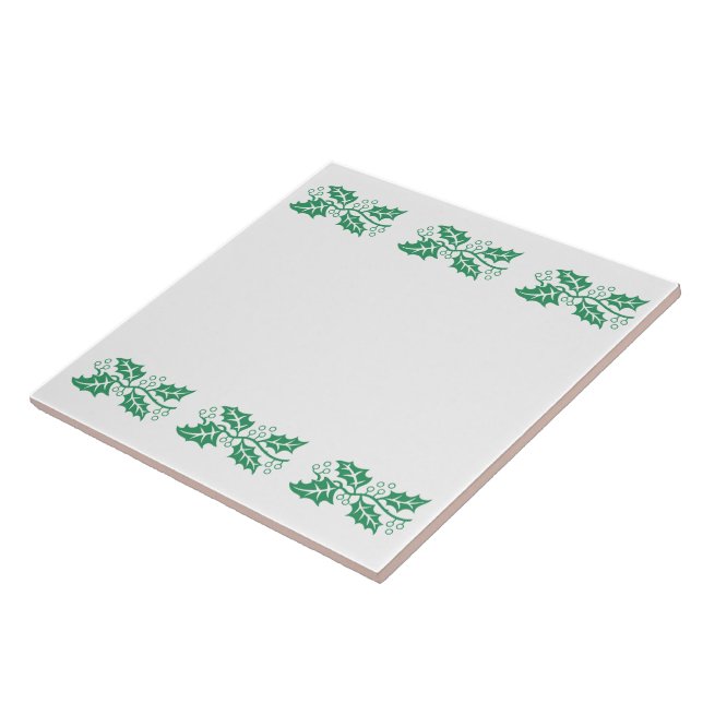 Carreau En Céramique Carrelage - Bordure de feuille blanche (Côté)