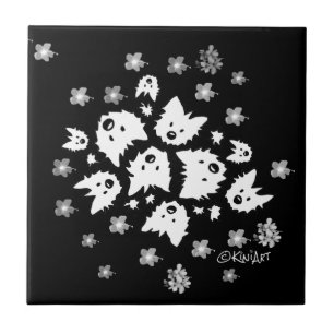 Carreau En Céramique Carrelage Bouquet Westie