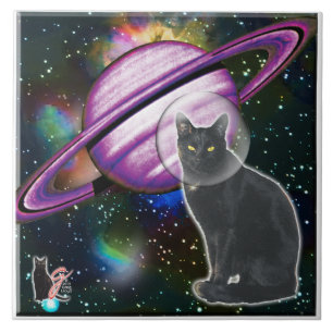 Carreau En Céramique Carrelage Cosmo Space-Cat