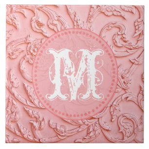 Carreau En Céramique Carrelage d'affichage Monogramme en bois de fibre 