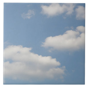 Carreau En Céramique Carrelage de nuages de Cumulus Fluffés
