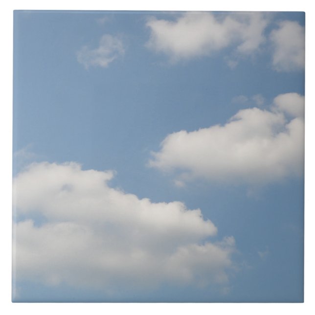 Carreau En Céramique Carrelage de nuages de Cumulus Fluffés (Devant)