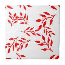 Carrelage en céramique à motif feuille