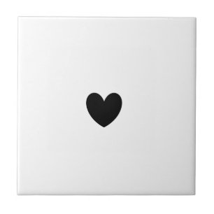 Carreau En Céramique Carrelage en céramique Coeur Noir