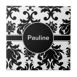 Carreau En Céramique Carrelage en céramique Damask Monogramme