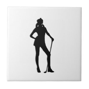 Carreau En Céramique Carrelage en céramique de Golfeur féminin